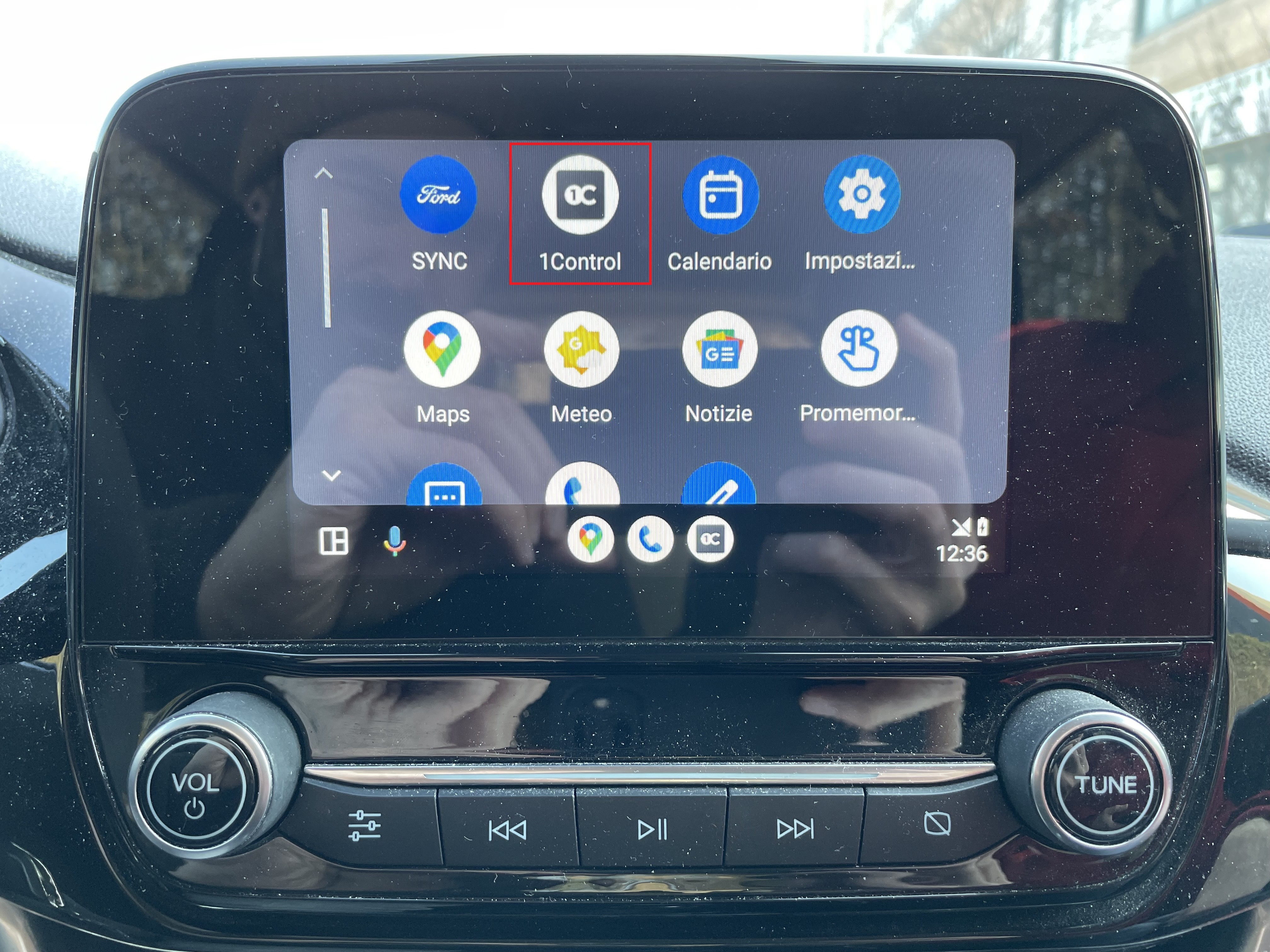 Aplicación 1Control para Android Auto – 1Control