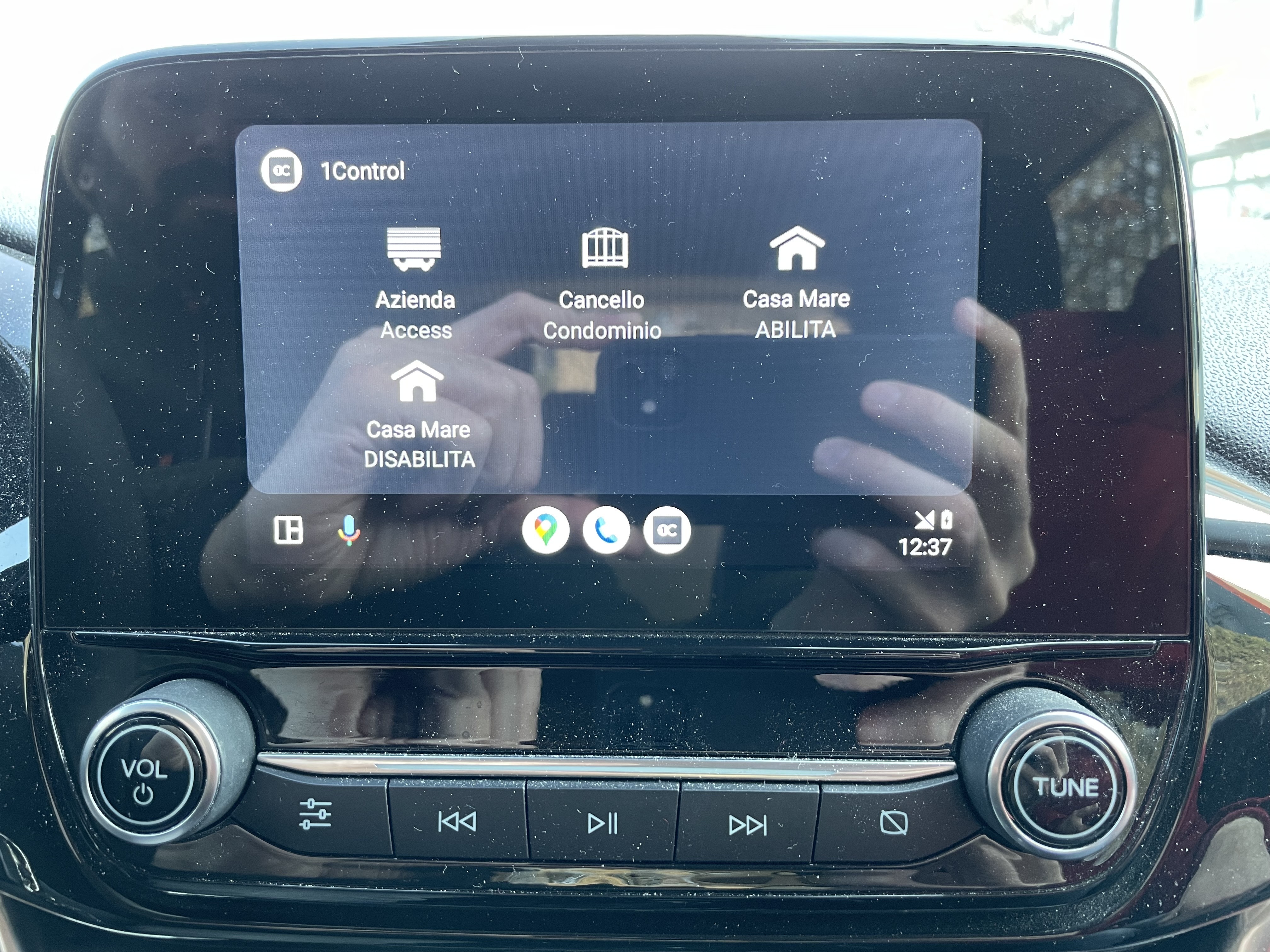 Aplicación 1Control para Android Auto – 1Control